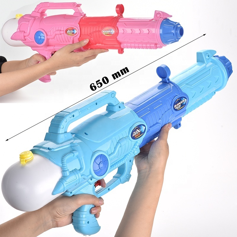 Summer girls boys game toys 1050ml large volume tank 3 in 1 retractable telescopic expansion blue pink big water gun for kids