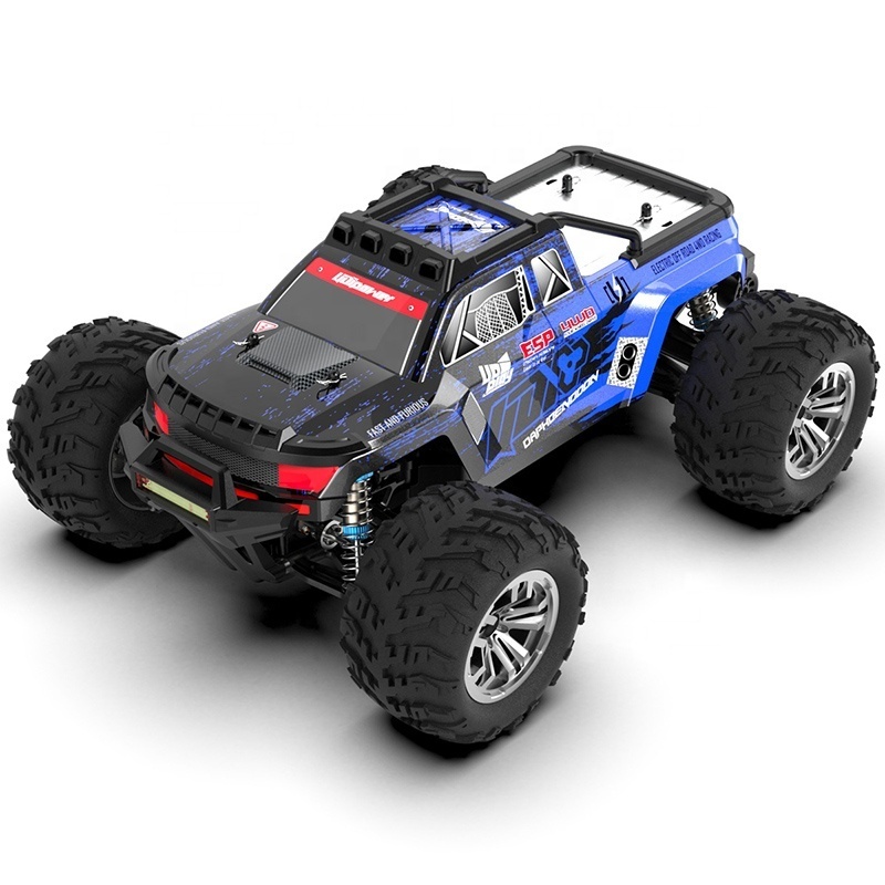 UD1201 PRO Big Wheel 2.4G Electric 4WD ESP Headlight Metal 3S 120A Hydraulic Remote Control Car 1 12 4X4 RC Mud Truck Brushless