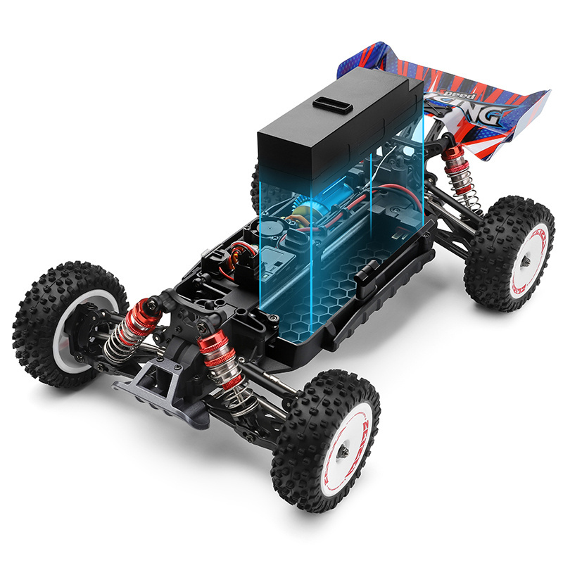 Wltoys 124008 1/12 Scale 3S 4WD Brushless RTR High Speed Fast Radio Control Trail Buggy RC Baja Truck For Boys and Adults