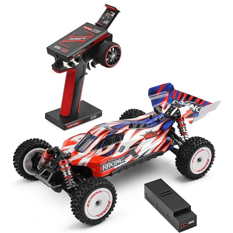 Wltoys 124008 3S 11.1V 4X4 4WD Brushless Zinc Alloy Metal 60KM Radio Control Desert Car RC Baja Truck For Boys and Adults Toys