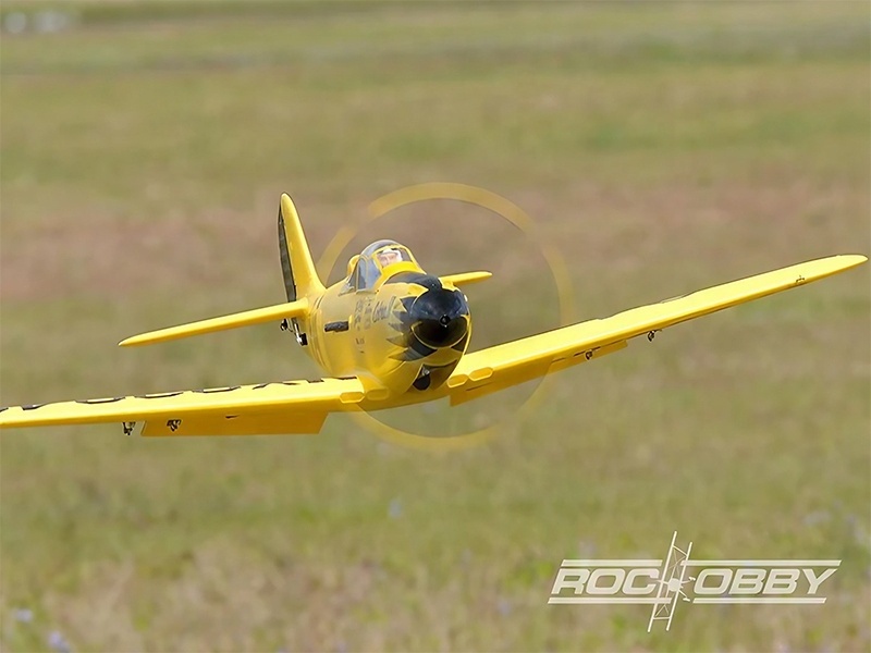 High Performance Rochobby FMS 980mm P-39 Cobra II Radio Control Racing Plane PNP with 3648 KV770 Motor Reflex Technology