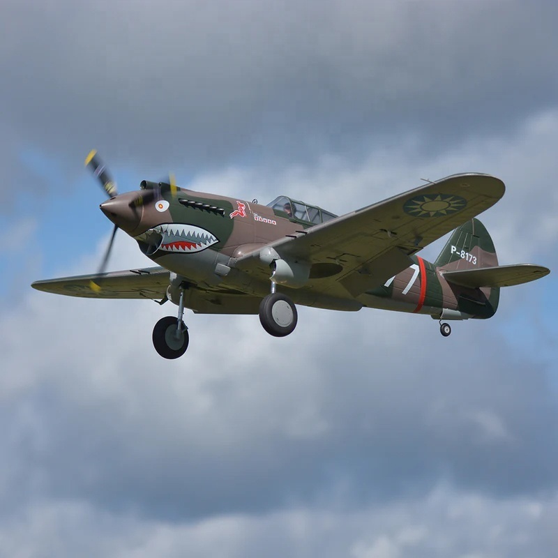 Warbird FMS 1400mm P-40B Flying Tiger RC Airplane with Brushless Power Flaps Retractable Landing Gear PNP