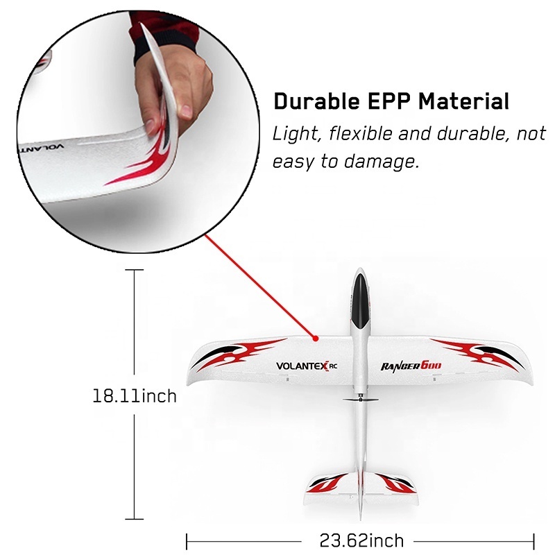 VolantexRC Ranger 600 761-2 RTF Beginner Electric EPP Foam With Gyro Pre-assembled Radio Control RC Glider Kit Park Flyer