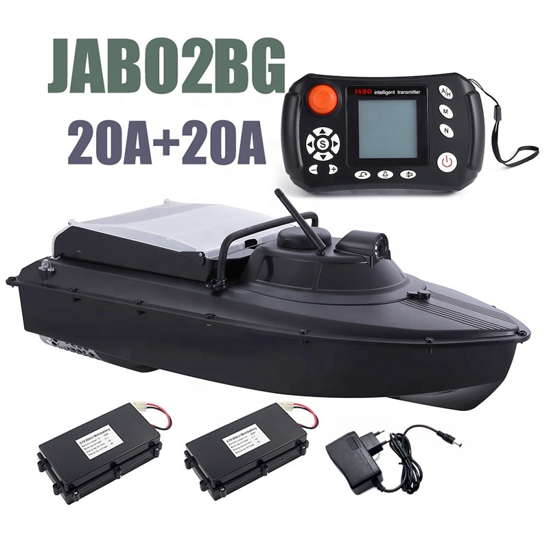 German warehousing JABO2BG 20A*2 two battery fishfinder gps autopilot sonar fish finder plastic hull jabo rc fishing bait boats