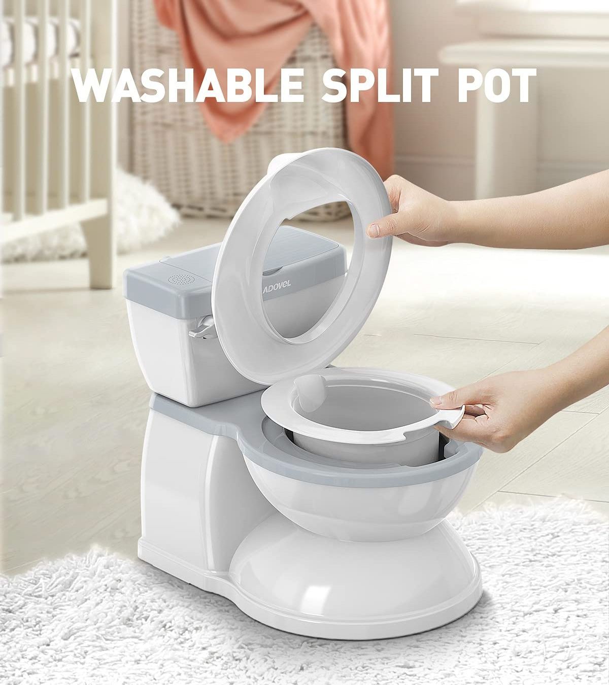 Children's toilet trainer of 1-6 years old directly sold by the factory Portable movable plastic toilet for children Low price