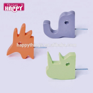 Home Decor Animal shaped plastic coat wall hook for kid