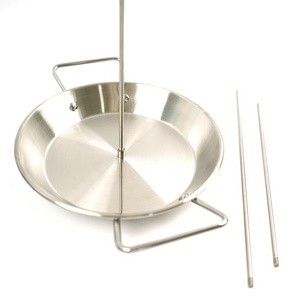 Factory Hot Sales Portable Round Dinner Plate Vertical Meat Skewer Pig Lamb Spit Chicken Rotisserie Bbq Skewer Bbq Grill