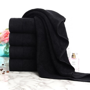 Wholesale Cotton Towel, Black, Thickened, Beautifying, Manicure, Color Makeup, Stylist, Table Cloth, Embroidered Logo Woven L&X