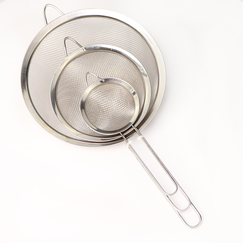 Fine Mesh Sifter Stainless Steel Colanders and Strainers Fine Mesh Sieve with Durable Mesh and Sturdy Handle