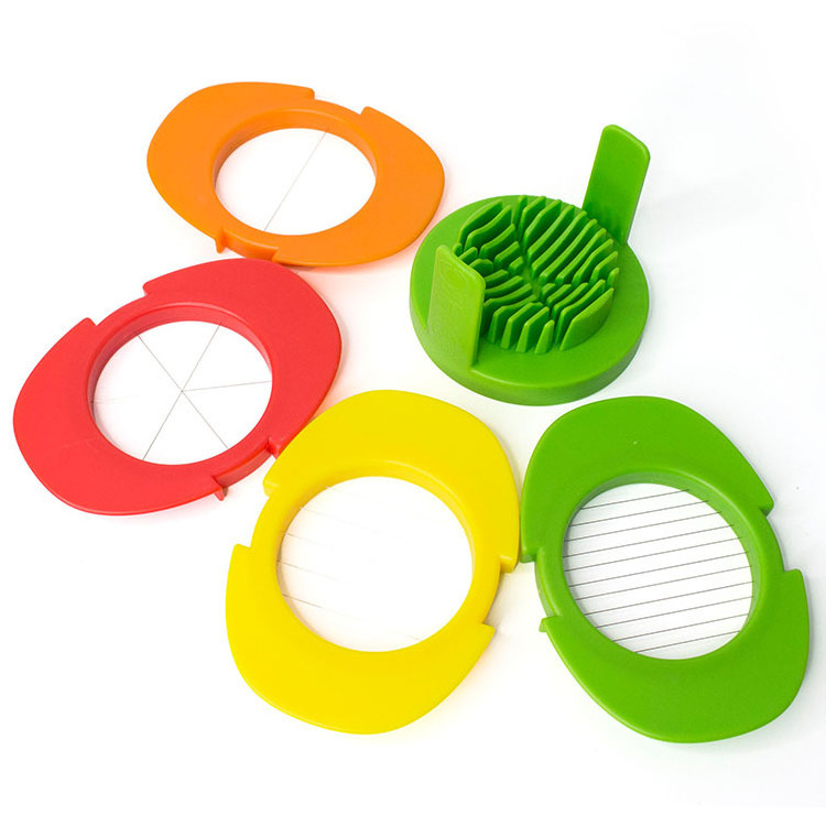 5 IN 1 Multi-Function Egg Slicer Stainless Steel Wire Egg Slicer Strawberry Cutter for Cooked Boiled Eggs and Soft Fruits