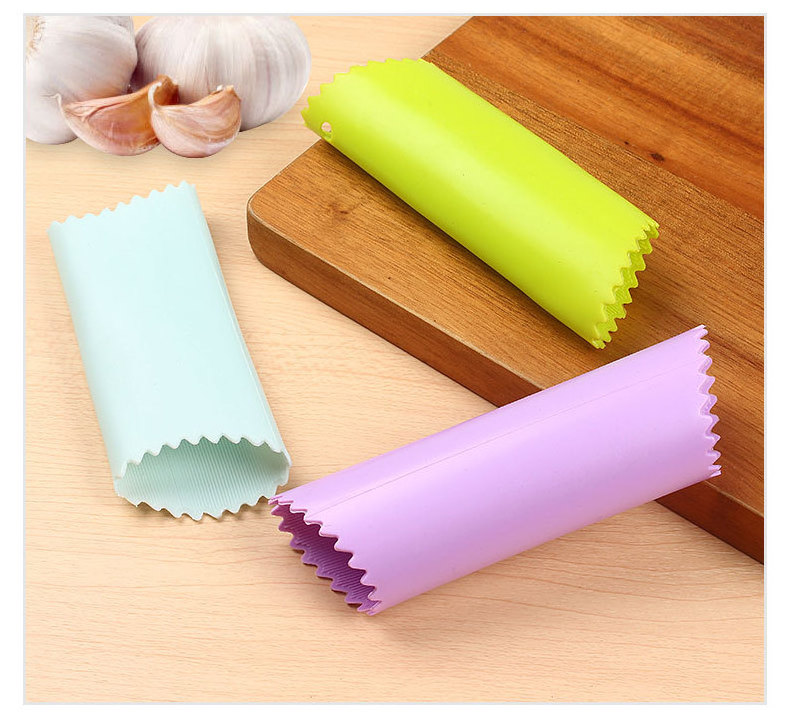 Garlic Peeler Skin Remover Easy to Peeled Garlic Cloves with Silicone Tube Roller Garlic Peeling Kitchen Tools