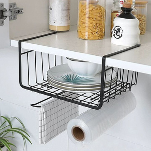 Closet Storage Racks Metal Kitchen Cabinet Storage Rack Under Compartment Hanging Basket Shelf Organizer