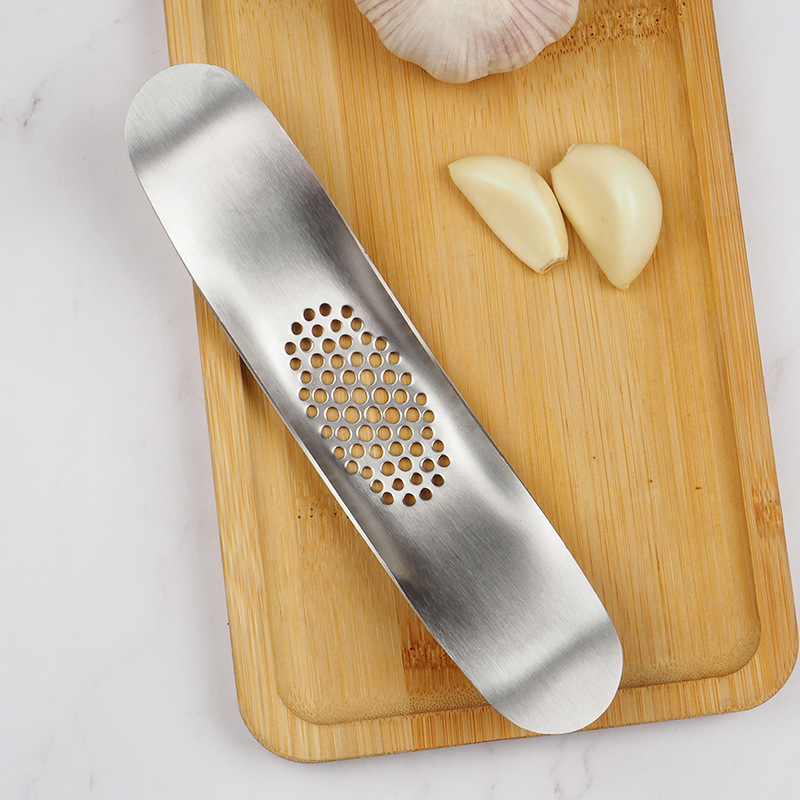 Garlic Rocker Crusher Mincer Press Dishwasher Safe Stainless Steel Garlic Press for Home