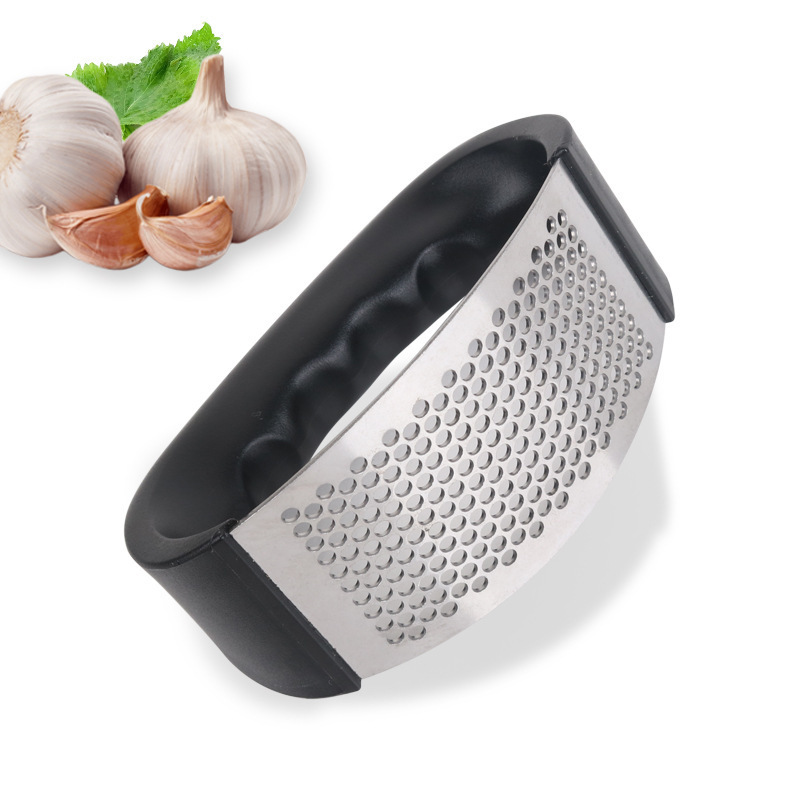 kitchen Accessories Plastic Manual Stainless Steel Garlic Press Crusher Grinder Rocker Pressed Garlic Chopper