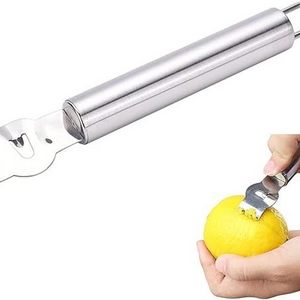 Lemon Zester Tool Citrus Peeler Zester Grater Stainless Steel Fruit Grater Peeling Knife Multipurpose Kitchen Gadget