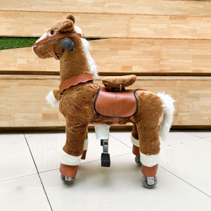 2024 Unisex Plush Mechanical Horse Ride on Toy New Paradise Animal Toys for Adults and Children