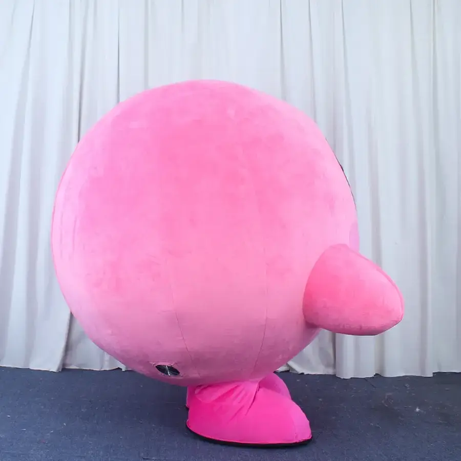 Pink Ball inflatable kirby mascot costume for adult