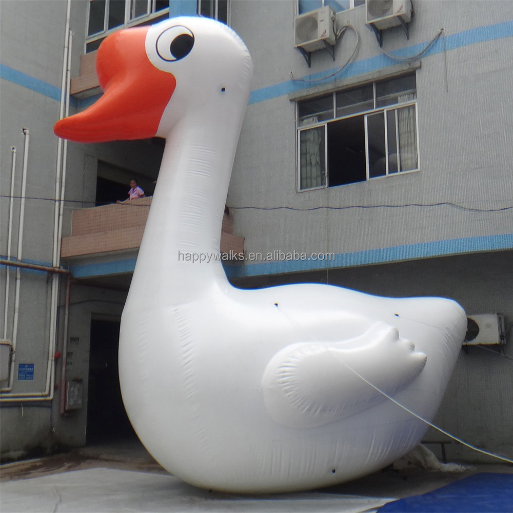 Commercial Sealed Giant Cartoon Duck White Goose Inflatable Animal Products Outdoor