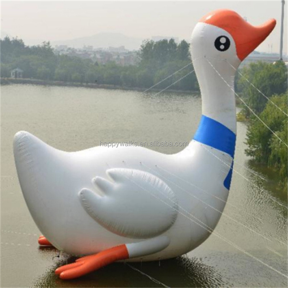 Commercial Sealed Giant Cartoon Duck White Goose Inflatable Animal Products Outdoor