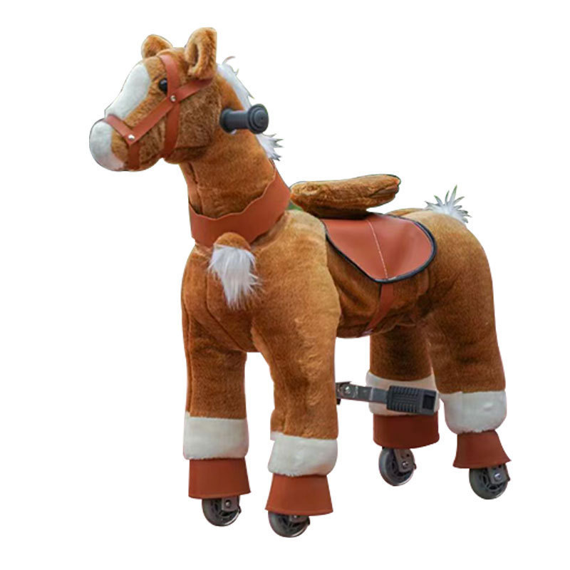 Commercial Grade Riding Toy Pony Children's Riding Animal Toy Plush Mechanical Horse for Sale