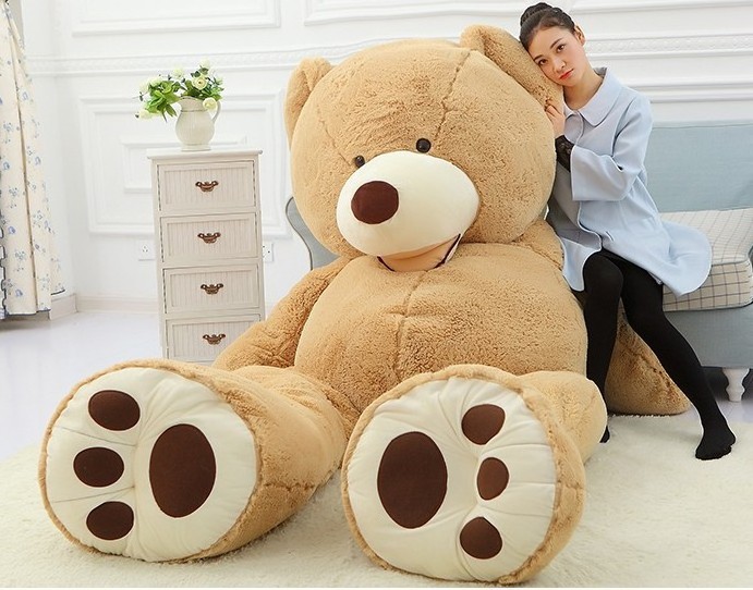 Large White Stuffed Teddy Bear American Bear Animal Toy 160cm Giant Teddy Bear