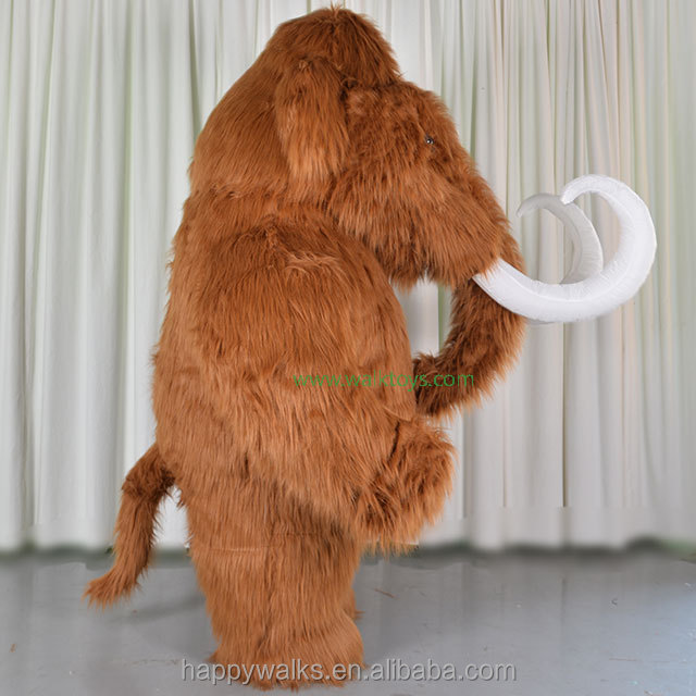 Happy Island Performance animal mascot costume/mascot/inflatable costume mammoth Costume for Funny Parade Show