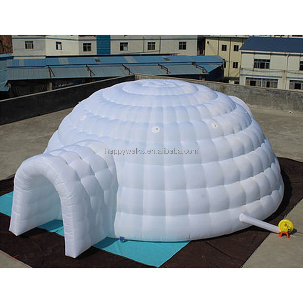 Wholesale Inflatable Dome Projection Planetarium Cinema Tent yellow Inflatable Igloo Tent For Rental