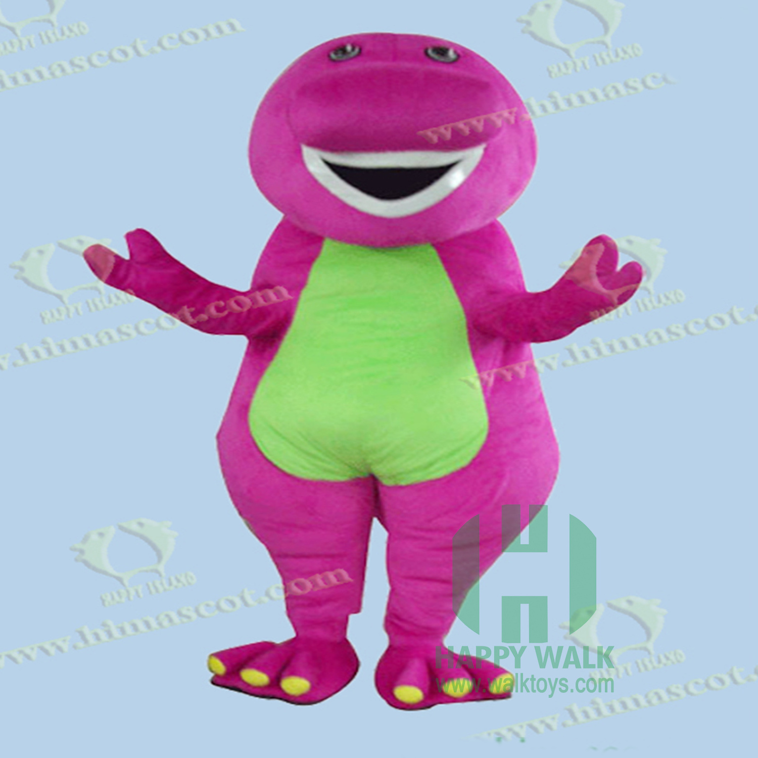 Factory Price CE Barney Mascot Costume for Adults for Party Supplies