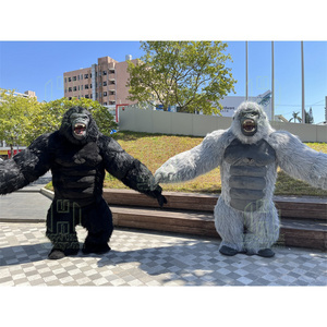 Customized animal mascot cartoon inflatable realistic gorilla costume for adult