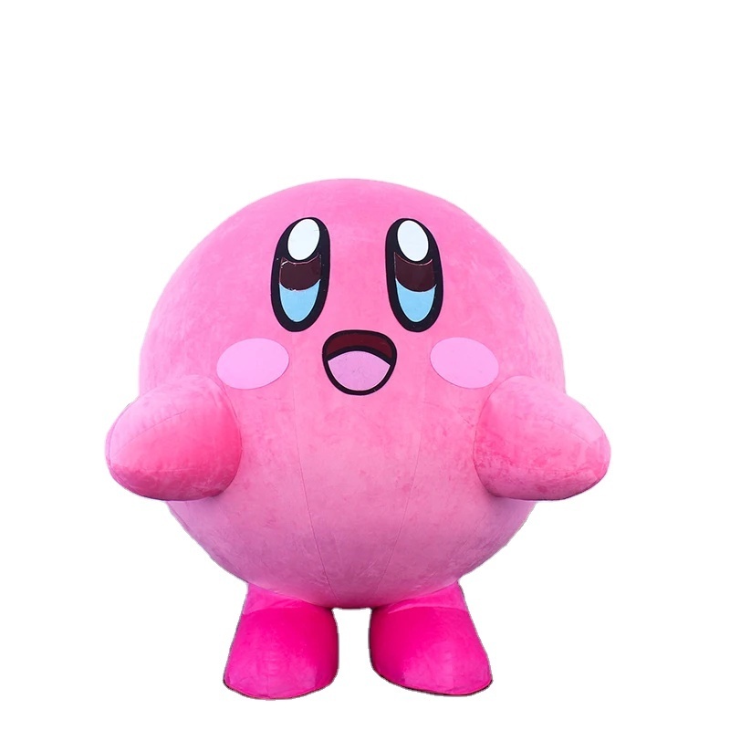 Pink Ball inflatable kirby mascot costume for adult