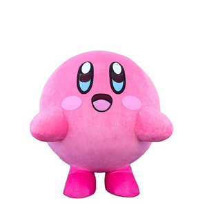 Pink Ball inflatable kirby mascot costume for adult