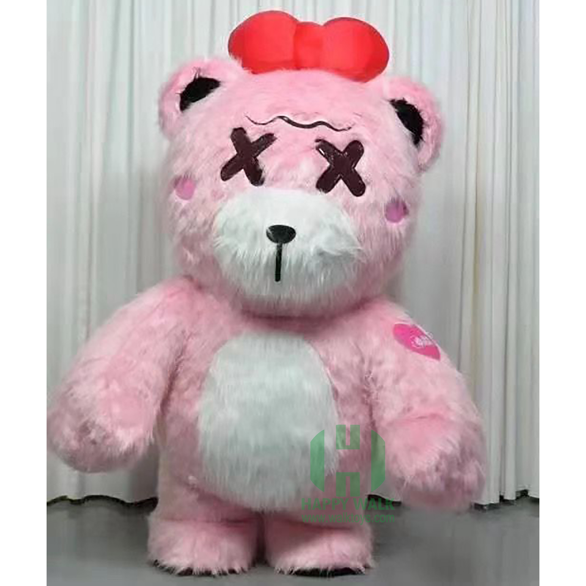 Enjoyment CE inflatable giant 2M/2.6/3M inflatable pink bear mascot costume