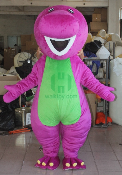 Factory Price CE Barney Mascot Costume for Adults for Party Supplies