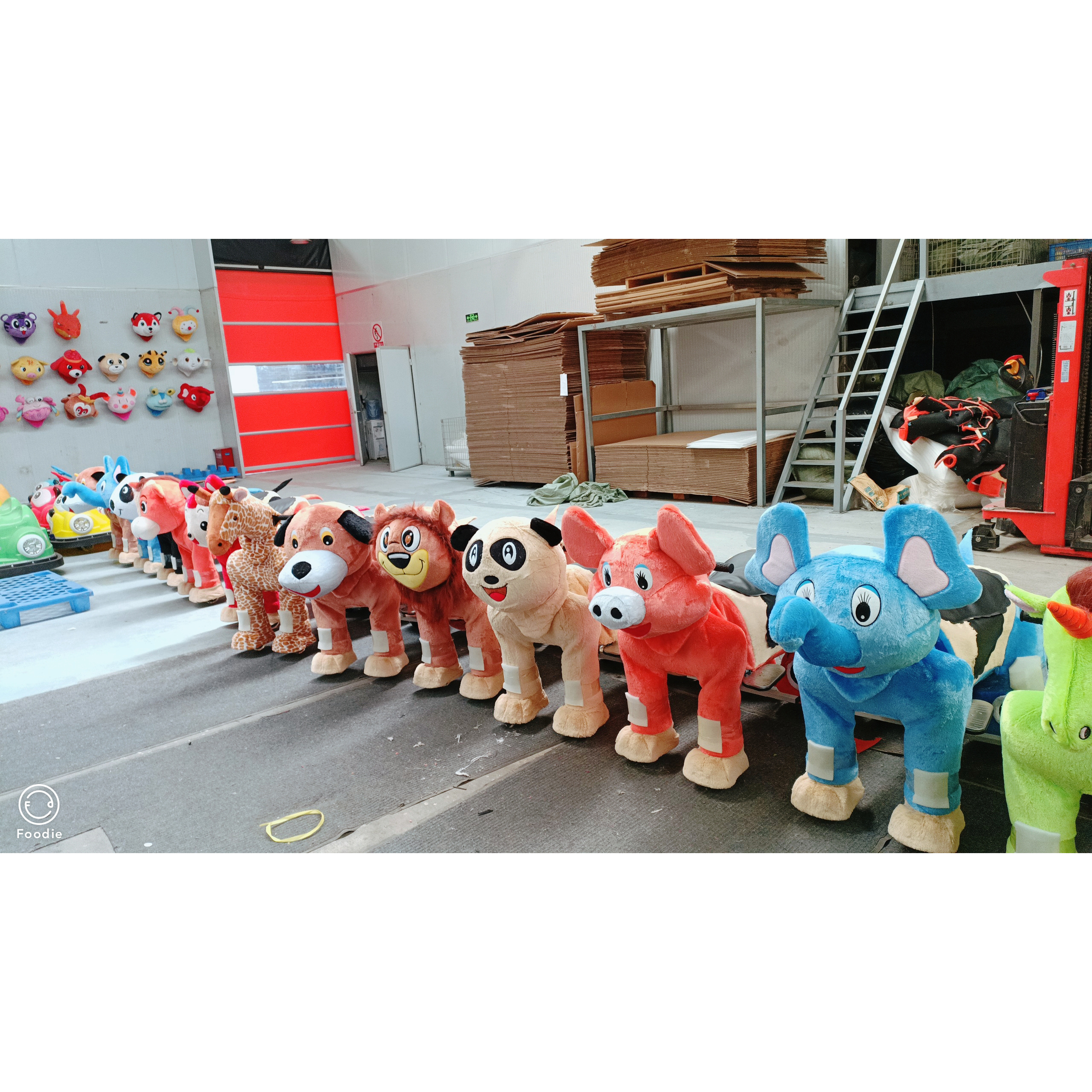 Musical and spotlight Kids walking animals kiddie rides animal rider mall ride on animal plush electric scooter