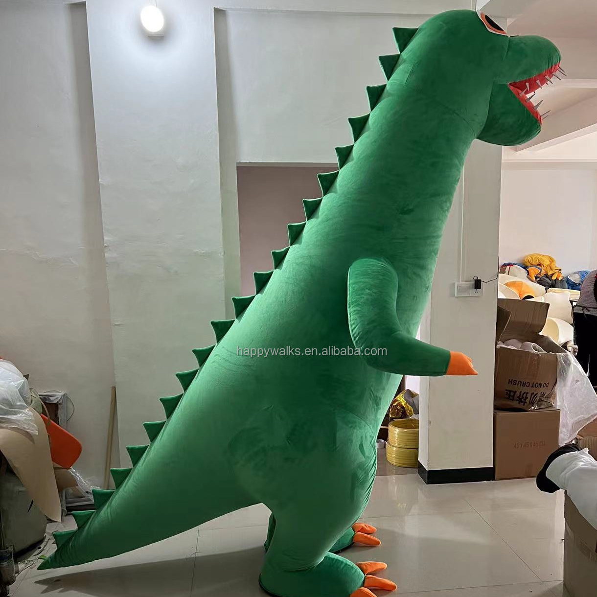 Inflatable green dinosaur Costume inflatable costumes customized inflatable animal Costume dinosaur walking mascot