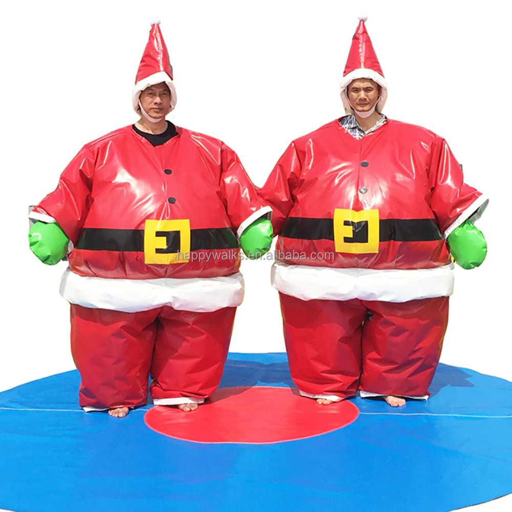 Kids and adults foam padded sumo suits, sumo wrestling costume suits with mat