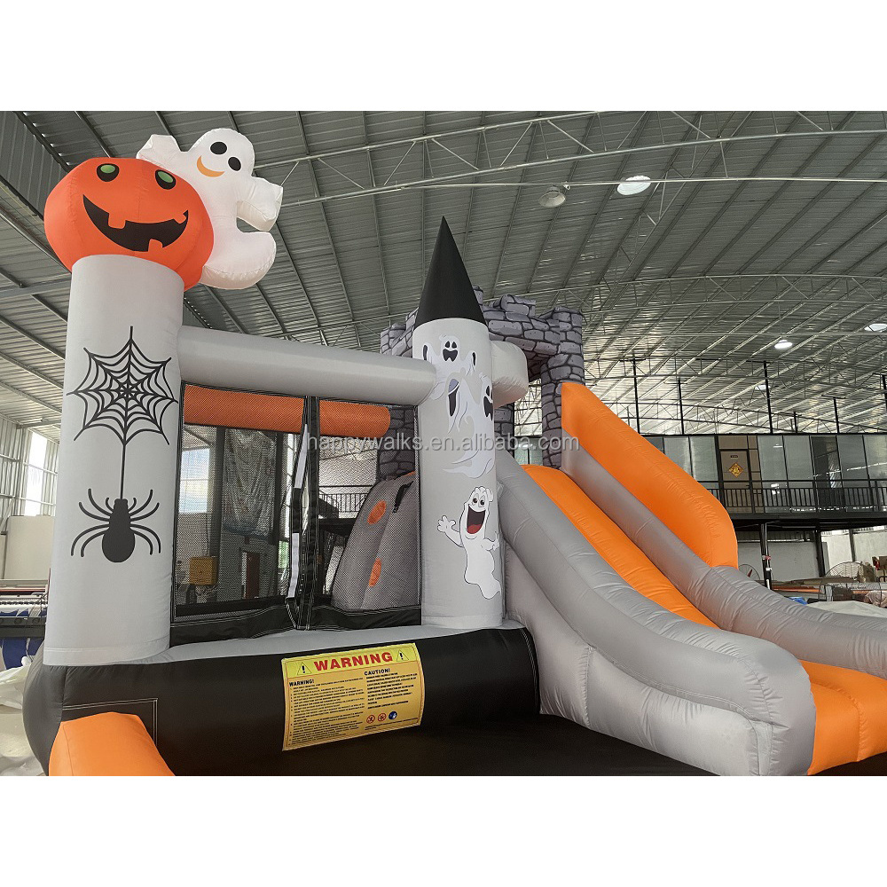 Halloween Party Inflatable Bouncer House Combo With Slide Pool for Rental