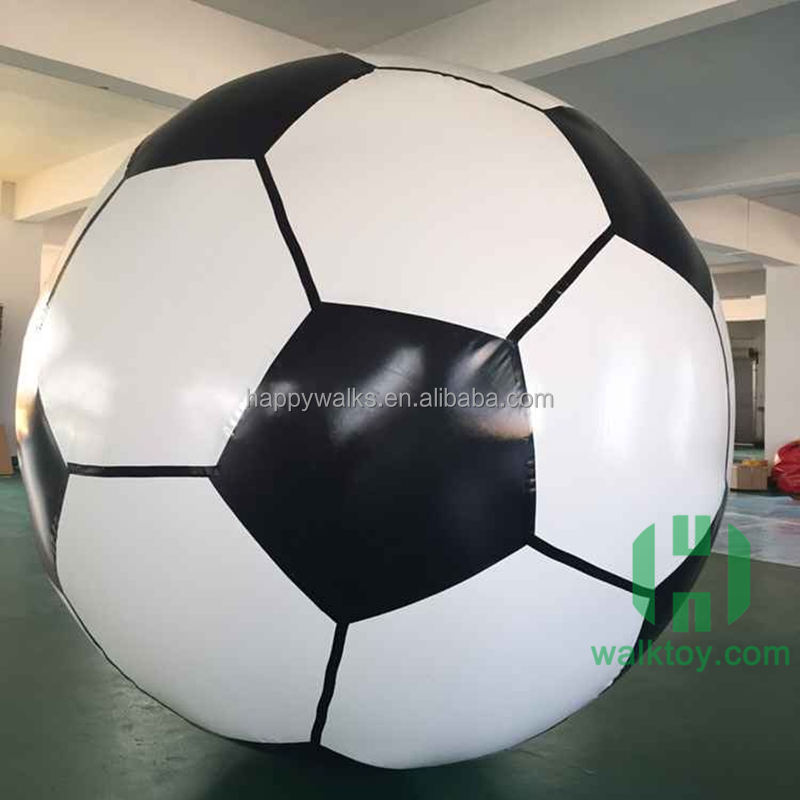 Large 0.6mm PVC inflatable football balloon airtight huge inflatable soccer beach balls