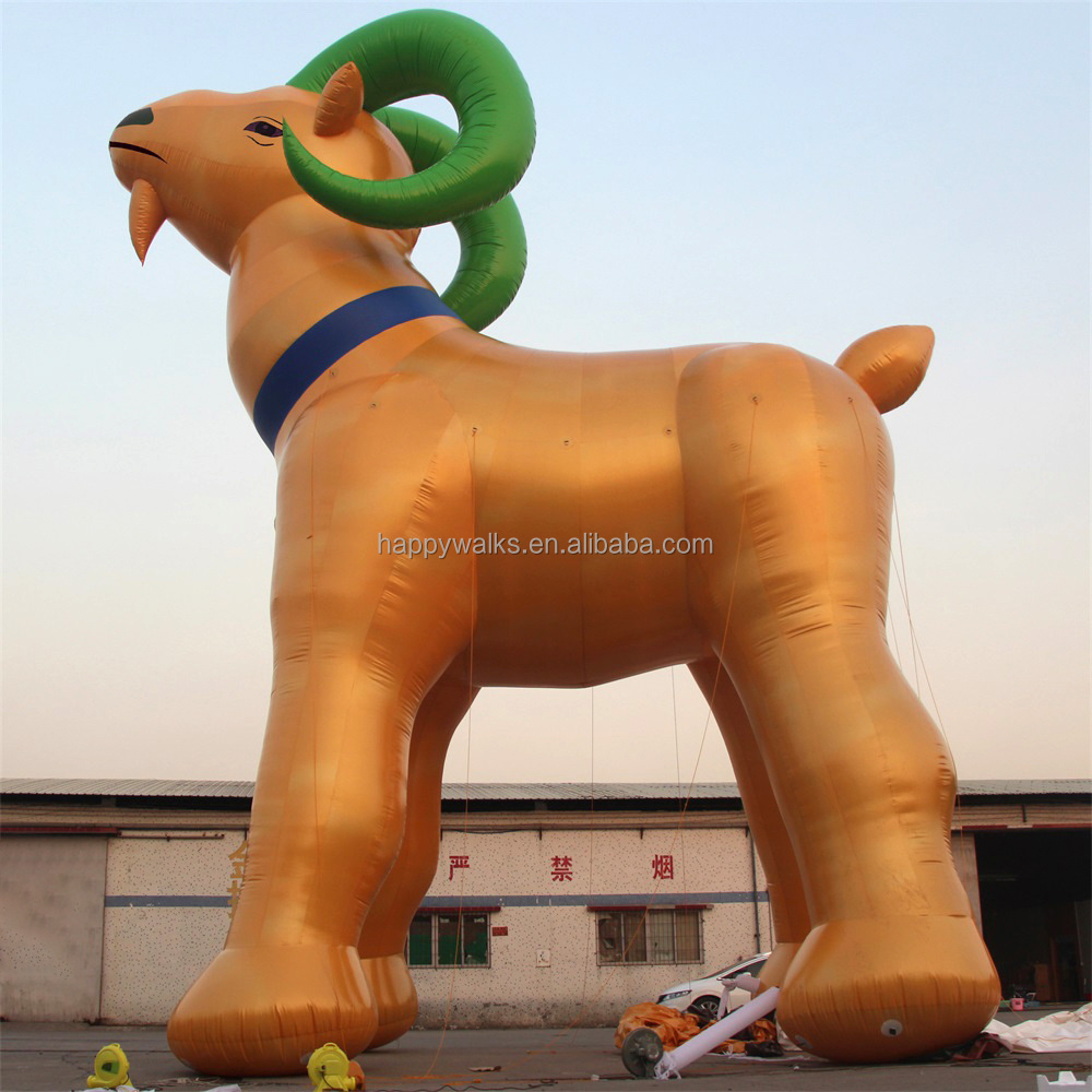 Customized giant white goat inflatable advertising airtight air model cartoon products