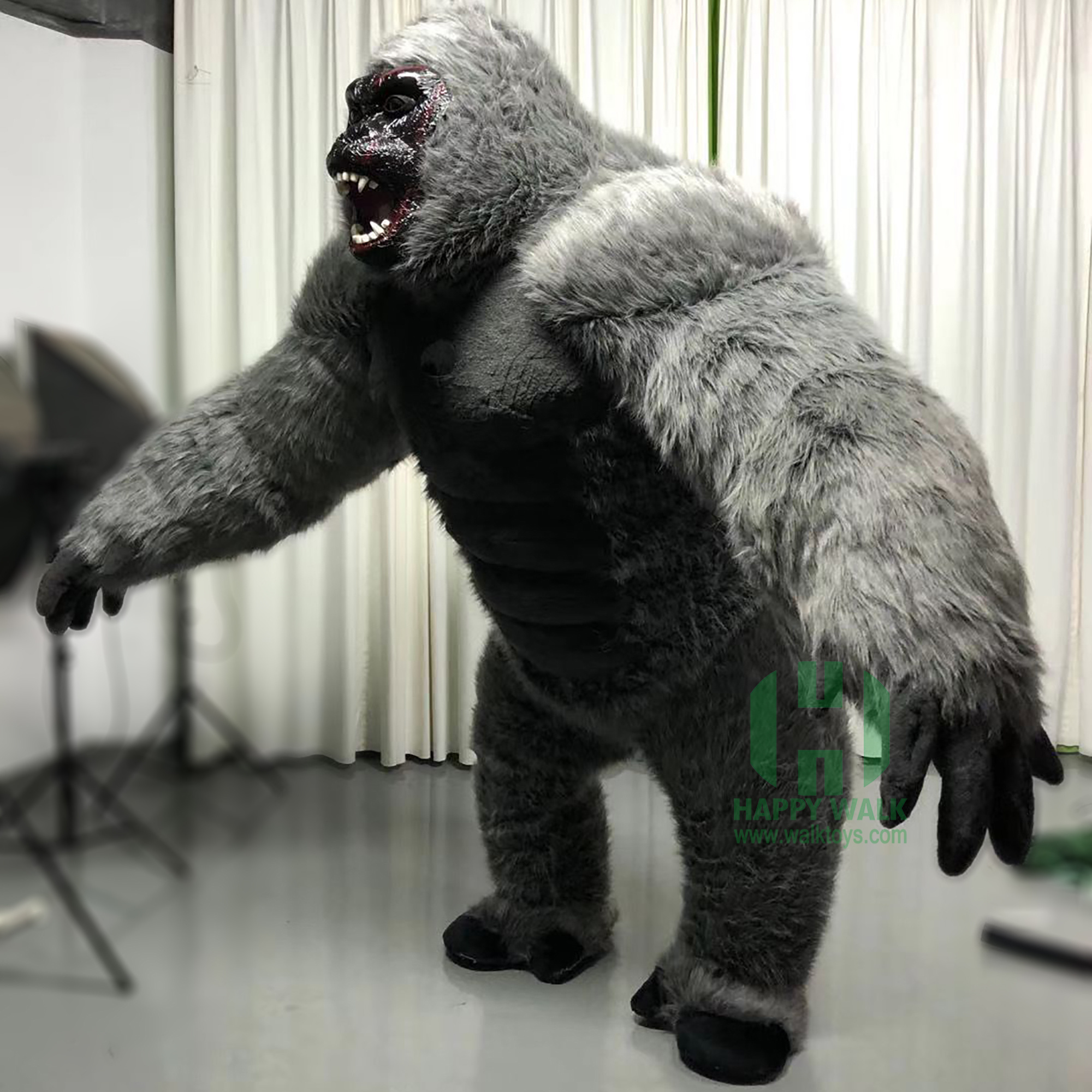 Inflatable Gorilla Mascot Costume 2.6m King Kong Carnival Cosplay Costume Inflatable Costume