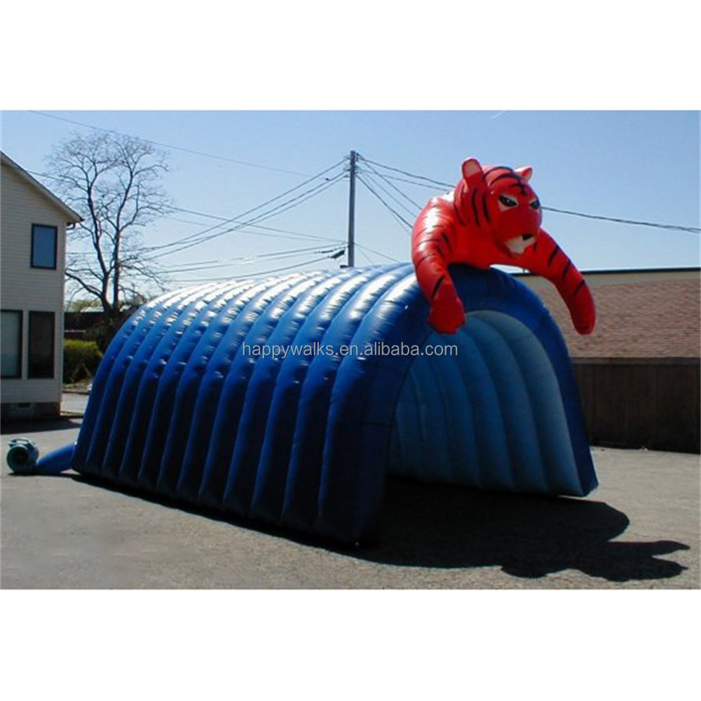 Inflatable man-shaped tunnel tent outdoor rugby game entryway inflatable tent