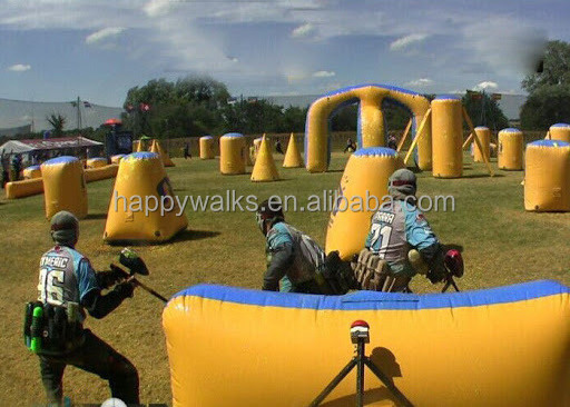 Outdoor inflatable paintball CS arena game inflatable laser tag bunker archery tag