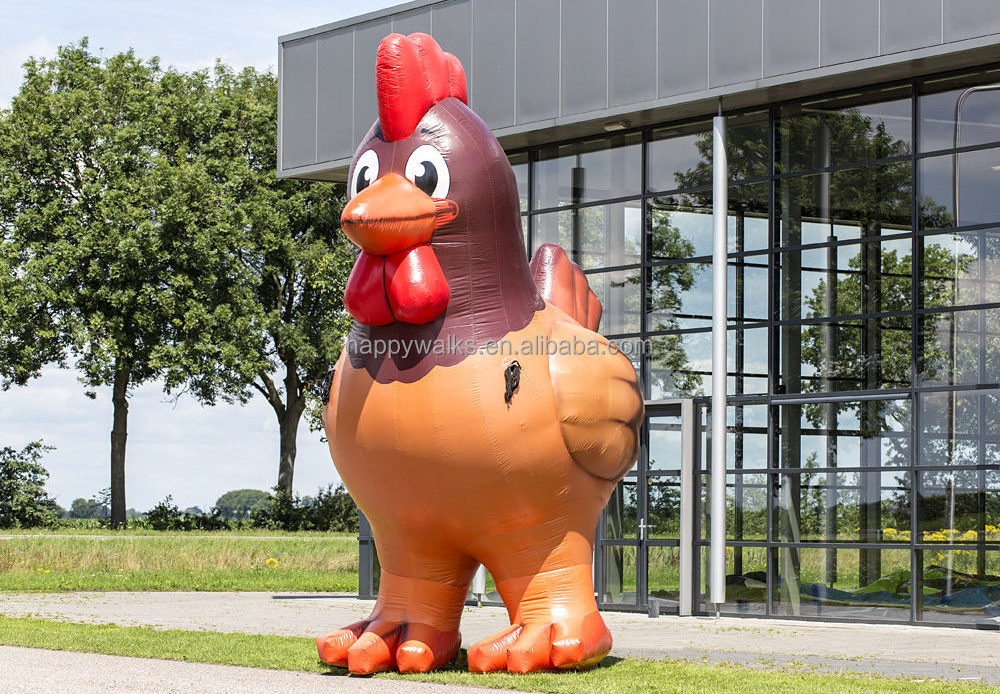 Giant Inflatable  Cartoon Model Inflatable Chicken Balloon/Inflatable Animal Model For Sale