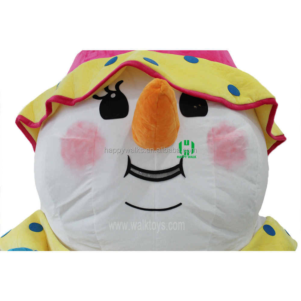 Popular Hot Sale  Mascot Costume  Party Dress inflatable snowman mascot costume for adult