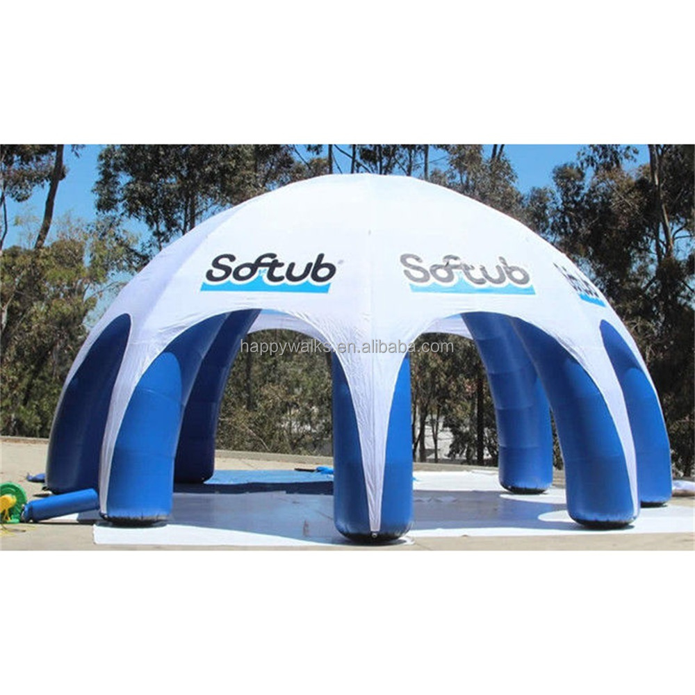 Commercial rainbow canopy outdoor octopus spider inflatable camping tent stall sunshade inflatable tent