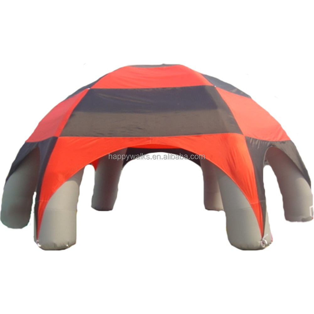 Commercial rainbow canopy outdoor octopus spider inflatable camping tent stall sunshade inflatable tent