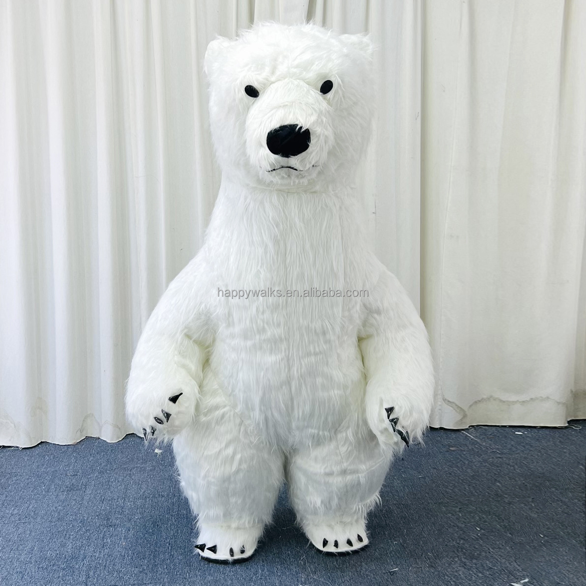 2m/2.6m/3m Inflatable Commercial Adult Mascot Costume Plush Panda and Polar Bear Suit Walking Panda Mascot Costume