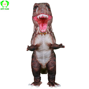 Inflatable Dinosaur T-REX Halloween Costumes for Adult Kids Women Men Blowup Triceratops Full Body Cosplay Mascot Party