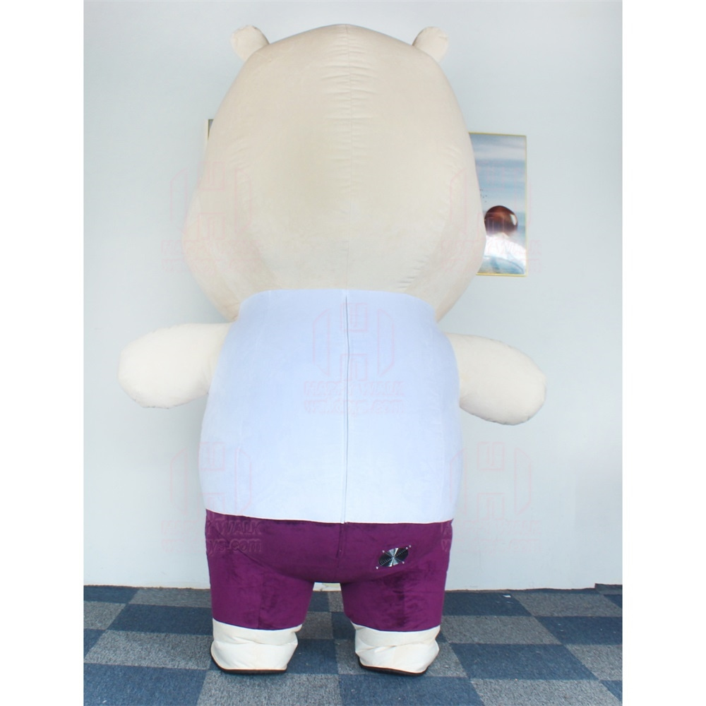 HAPPY WALK 2023 Customized Commercial inflatable animal mascot custom color inflatable hippopotamus costume for sale