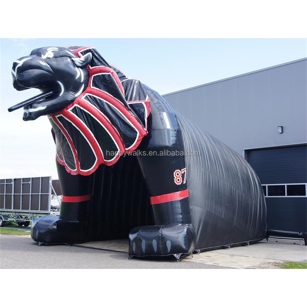 Inflatable man-shaped tunnel tent outdoor rugby game entryway inflatable tent